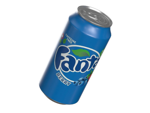 Fanta Berry Drink Can 375ml 12 3Dモデル