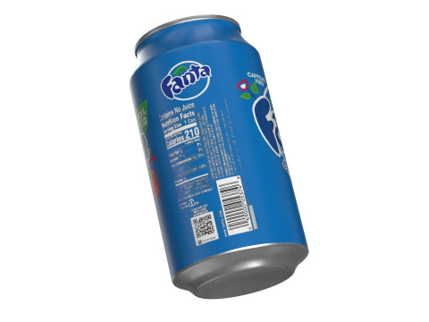 Fanta Berry Drink Can 375ml 12 3Dモデル