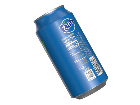 Fanta Berry Drink Can 375ml 12 3Dモデル