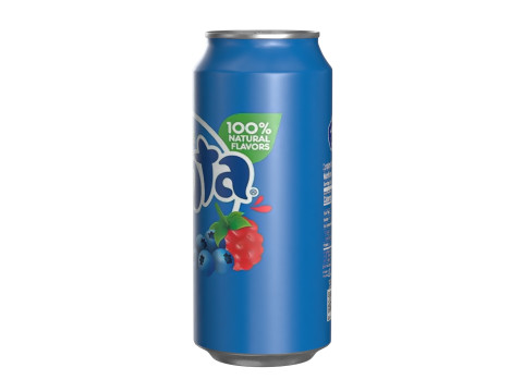 Fanta Berry Drink Can 473ml 13 3D Model