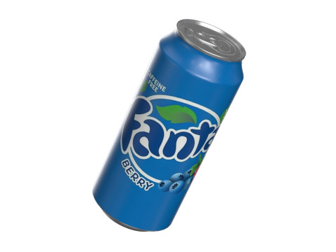 Fanta Berry Drink Can 473ml 13 3D Model