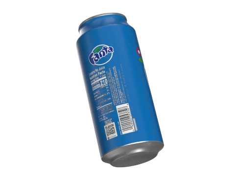 Fanta Berry Drink Can 473ml 13 3D Model