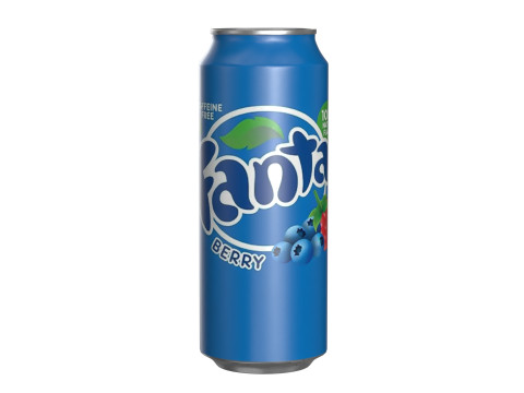 Fanta Berry Drink Can 500ml 14 3D Model