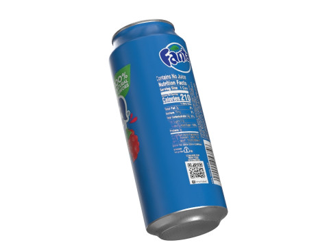 Fanta Berry Drink Can 500ml 14 3D Model