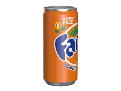 Fanta Drink Can Slim 190ml 01 Model 3D