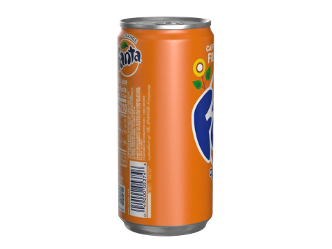 Fanta Drink Can Slim 190ml 01 Model 3D