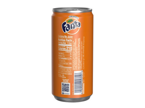 Fanta Drink Can Slim 190ml 01 Model 3D