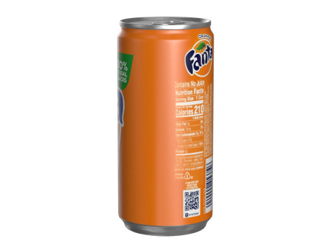 Fanta Drink Can Slim 190ml 01 Model 3D