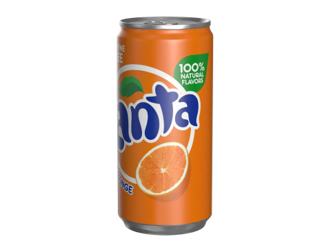 Fanta Drink Can Slim 190ml 01 Model 3D
