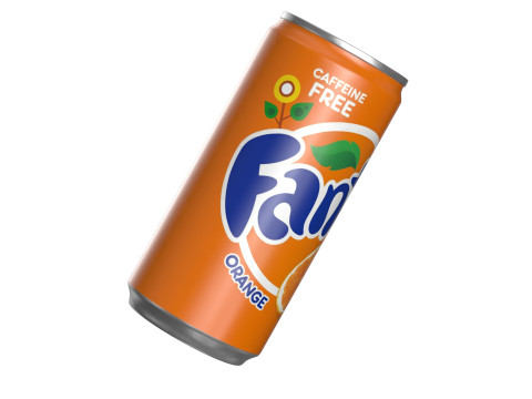 Fanta Drink Can Slim 190ml 01 Model 3D