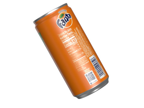 Fanta Drink Can Slim 190ml 01 Model 3D
