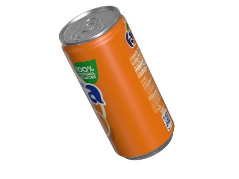 Fanta Drink Can Slim 190ml 01 Model 3D