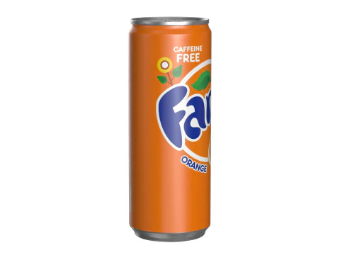 Fanta Drink Can Slim 250ml 02 3D Model