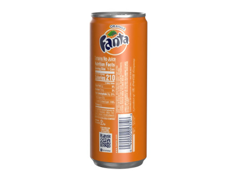 Fanta Drink Can Slim 250ml 02 Model 3D