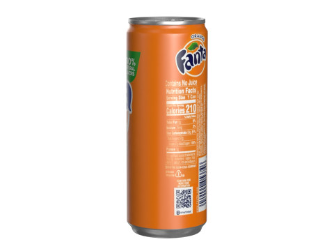 Fanta Drink Can Slim 250ml 02 Model 3D