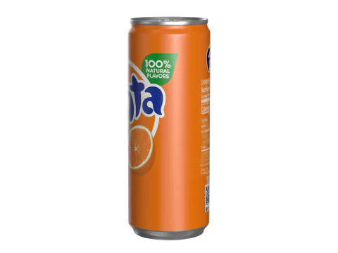 Fanta Drink Can Slim 250ml 02 3D Model