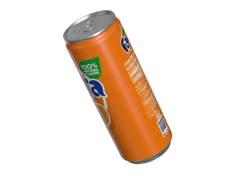 Fanta Drink Can Slim 250ml 02 Model 3D