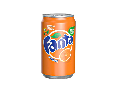 Minuman Fanta Kaleng Sleek 200ml 03 Model 3D