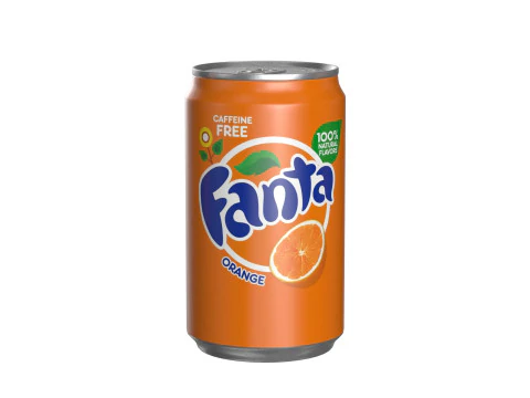 Fanta Drink Can Sleek 200ml 03 3D Model