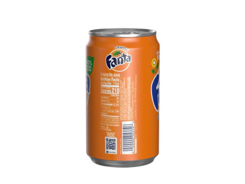 Fanta Drink Can Sleek 200ml 03 3D Model