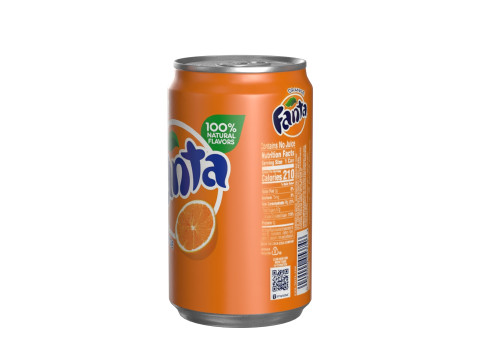 Fanta Drink Can Sleek 200ml 03 Modelo 3D