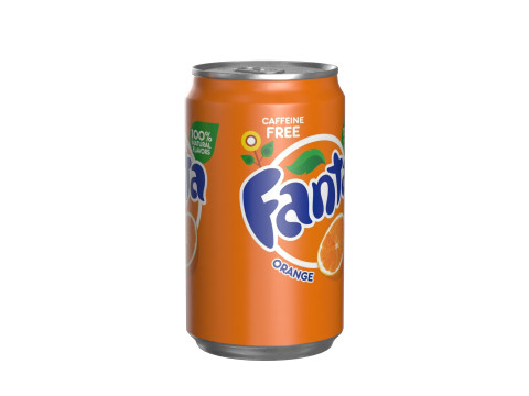 Fanta Drink Can Sleek 200ml 03 Modelo 3D