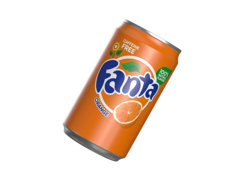 Fanta Drink Can Sleek 200ml 03 Modelo 3D