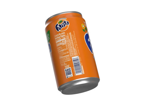 Fanta Drink Can Sleek 200ml 03 Modelo 3D