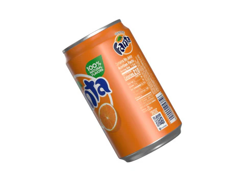 Fanta Drink Can Sleek 200ml 03 3D Model