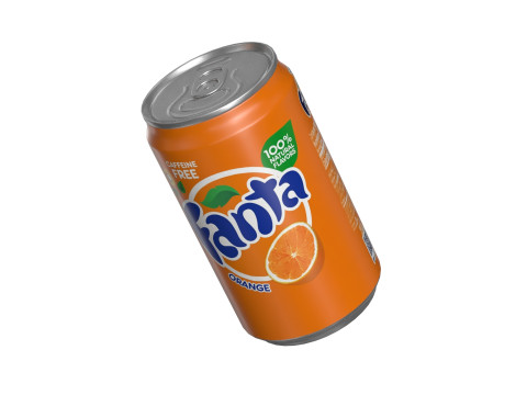 Fanta Drink Can Sleek 200ml 03 Modelo 3D