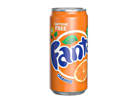 Fanta Drinkblikje Strak 250ml 04 3D Model