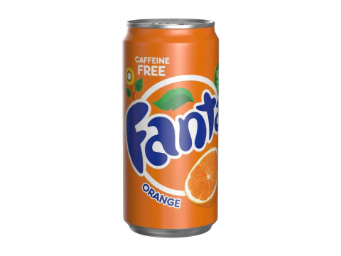Fanta Drink Can Sleek 250ml 04 3D Model