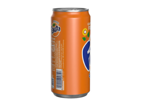 Fanta Drink Can Sleek 250ml 04 Modelo 3D