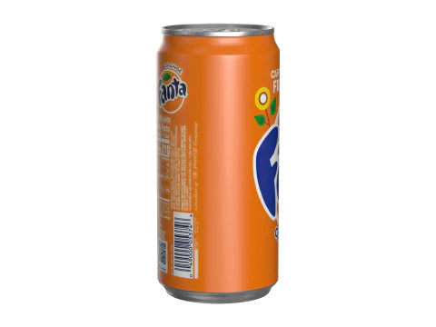 Fanta Drink Can Sleek 250ml 04 3D Model