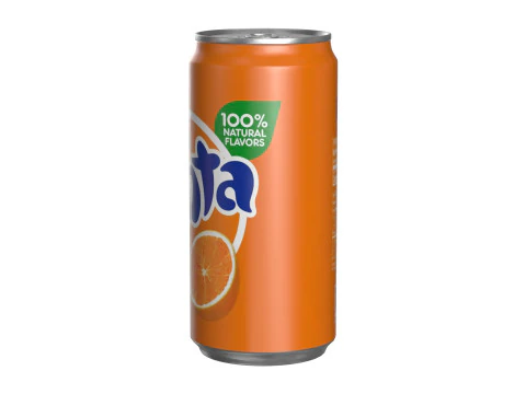 Fanta Drink Can Sleek 250ml 04 3D Model