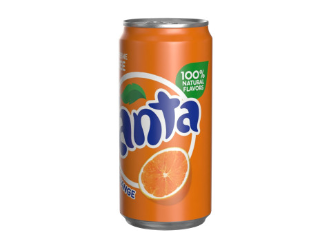 Fanta Drink Can Sleek 250ml 04 Modelo 3D