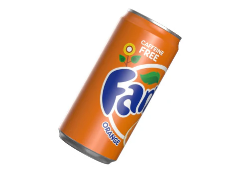 Fanta Drink Can Sleek 250ml 04 3D Model