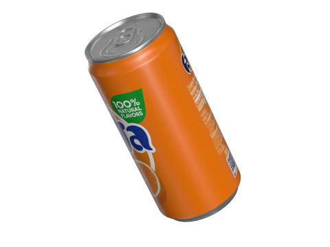 Fanta Drink Can Sleek 250ml 04 Modelo 3D