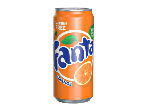 Fanta Drink Can Sleek 270ml 05 3D Model