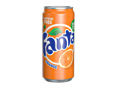 환타 드링크 캔 슬릭 270ml 05 3D 모델