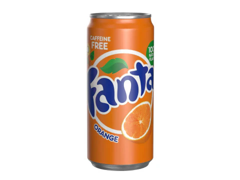 Fanta Drink Can Sleek 270ml 05 3D Model