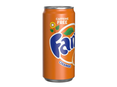 Fanta Drink Can Sleek 270ml 05 3D 모델