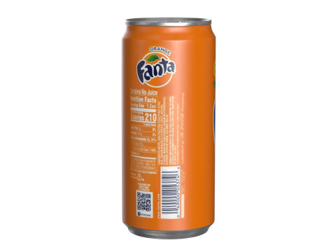 Fanta Drink Can Sleek 270ml 05 3D 모델