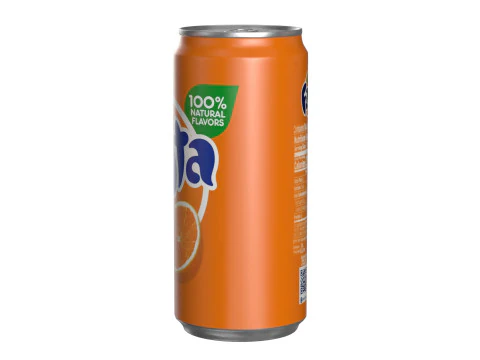 Fanta Drink Can Sleek 270ml 05 3D Model