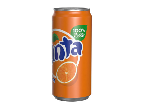 Fanta Drink Can Sleek 270ml 05 3D 모델