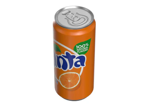 Fanta Drink Can Sleek 270ml 05 3D Model