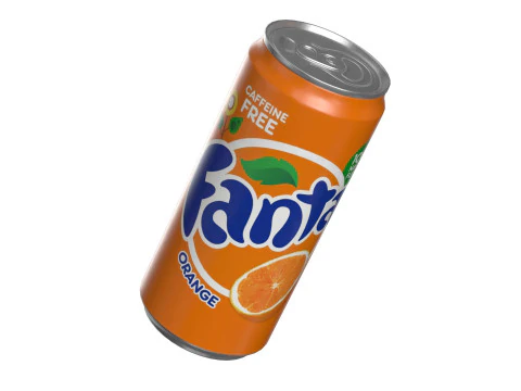 Fanta Drink Can Sleek 270ml 05 3D Model
