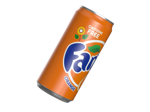 Fanta Drink Can Sleek 270ml 05 3D 모델