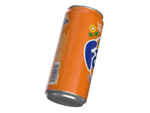 Fanta Drink Can Sleek 270ml 05 3D Model