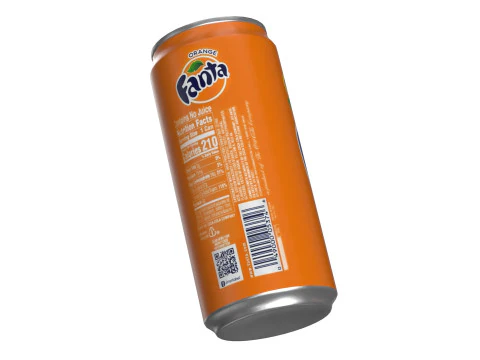 Fanta Drink Can Sleek 270ml 05 3D Model